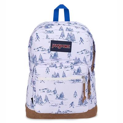 Mochila Para Laptop JanSport Right Pack Blancas Azules | EC_JS581