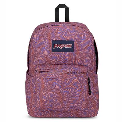 Mochila Para Laptop JanSport SuperBreak® Plus Moradas Naranjas | EC_JS062