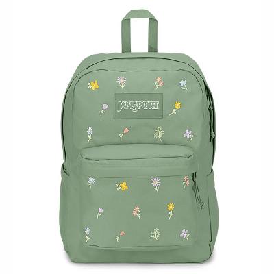 Mochila Para Laptop JanSport SuperBreak® Plus Verde | EC_JS256