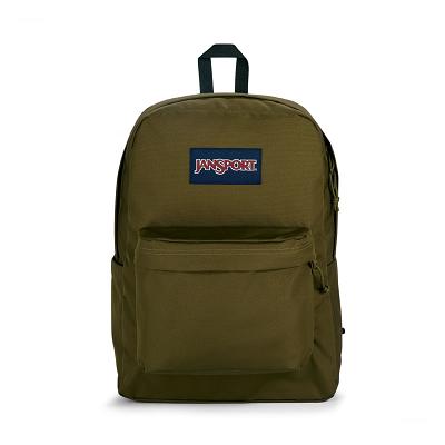 Mochila Para Laptop JanSport SuperBreak® Plus Verde Oliva | EC_JS298