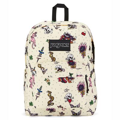 Mochila Para Laptop JanSport SuperBreak® Plus Beige | EC_JS485