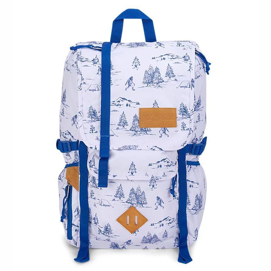 Mochila Para Laptop JanSport Hatchet Blancas Azules | EC_JS235