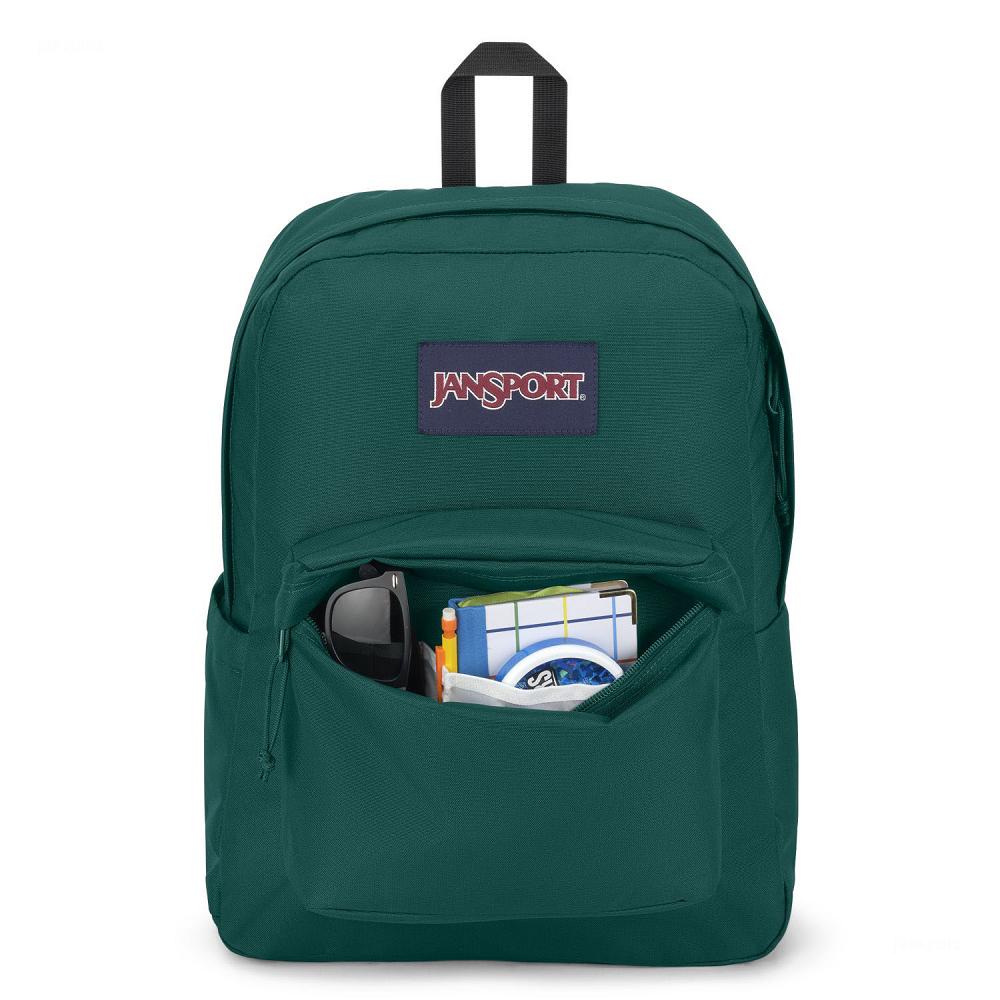 Mochila Para Laptop JanSport SuperBreak® Plus Verde Oscuro | EC_JS19B