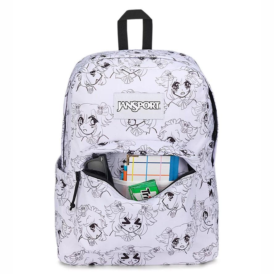 Mochila Para Laptop JanSport SuperBreak® Plus Blancas | EC_JS280