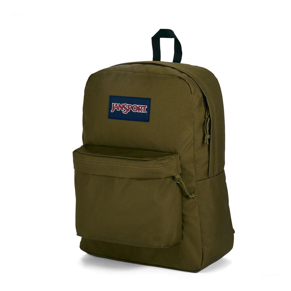 Mochila Para Laptop JanSport SuperBreak® Plus Verde Oliva | EC_JS298