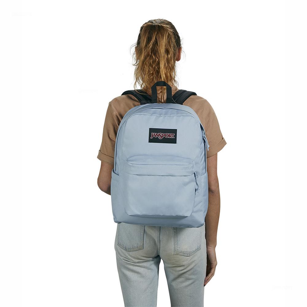 Mochila Para Laptop JanSport SuperBreak® Plus Azules Claro | EC_JS321