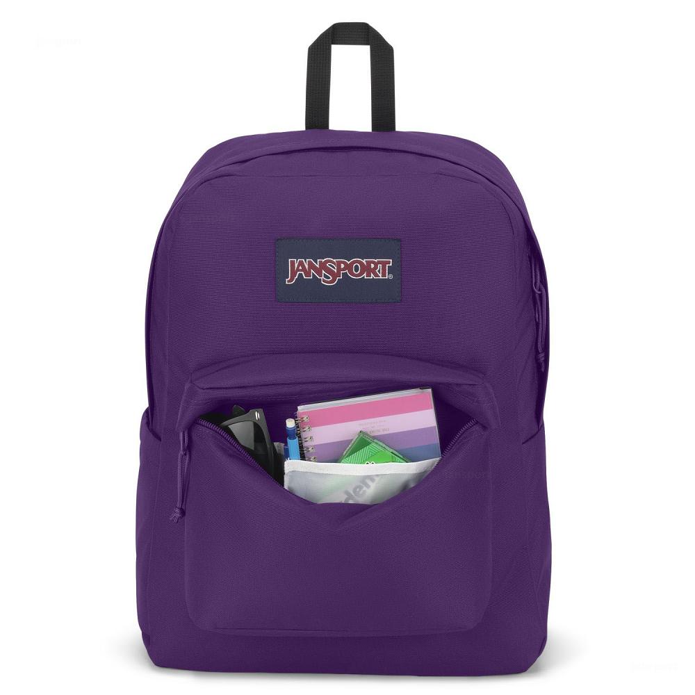 Mochila Para Laptop JanSport SuperBreak® Plus Moradas | EC_JS353