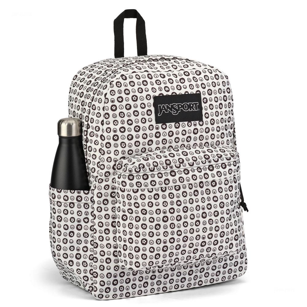 Mochila Para Laptop JanSport SuperBreak® Plus Blancas Negras | EC_JS374