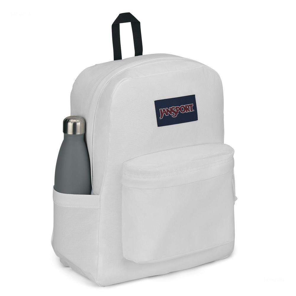 Mochila Para Laptop JanSport SuperBreak® Plus Blancas | EC_JS422