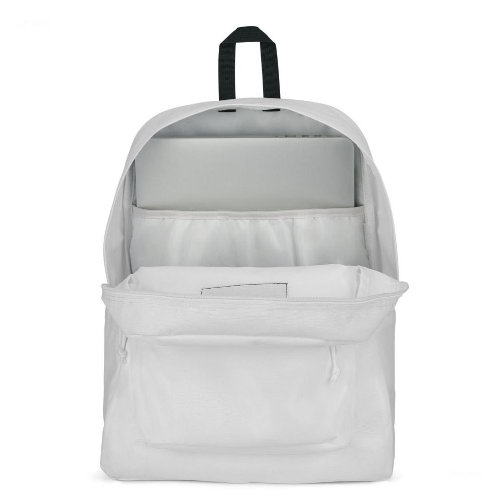 Mochila Para Laptop JanSport SuperBreak® Plus Blancas | EC_JS422