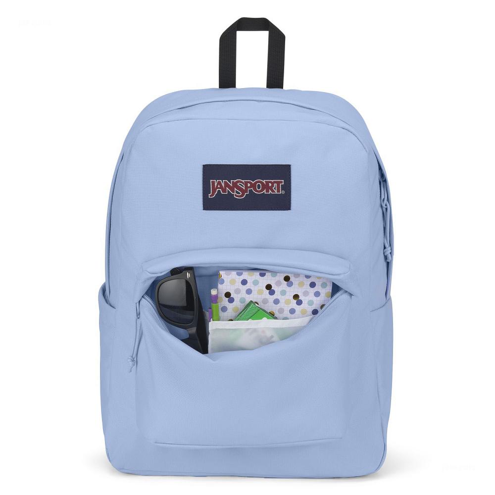 Mochila Para Laptop JanSport SuperBreak® Plus Azules Claro | EC_JS447