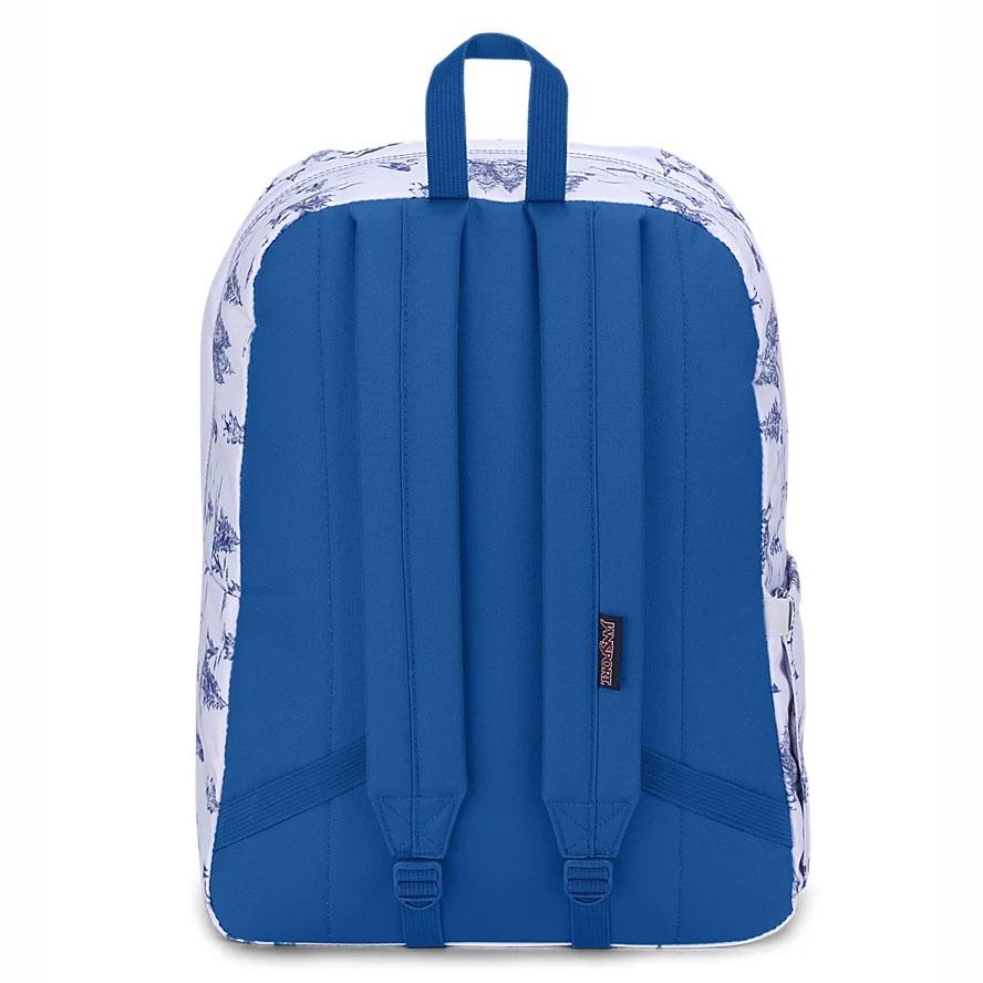 Mochila Para Laptop JanSport SuperBreak® Plus Blancas Azules | EC_JS465