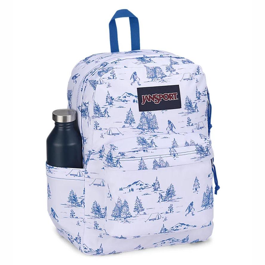 Mochila Para Laptop JanSport SuperBreak® Plus Blancas Azules | EC_JS465