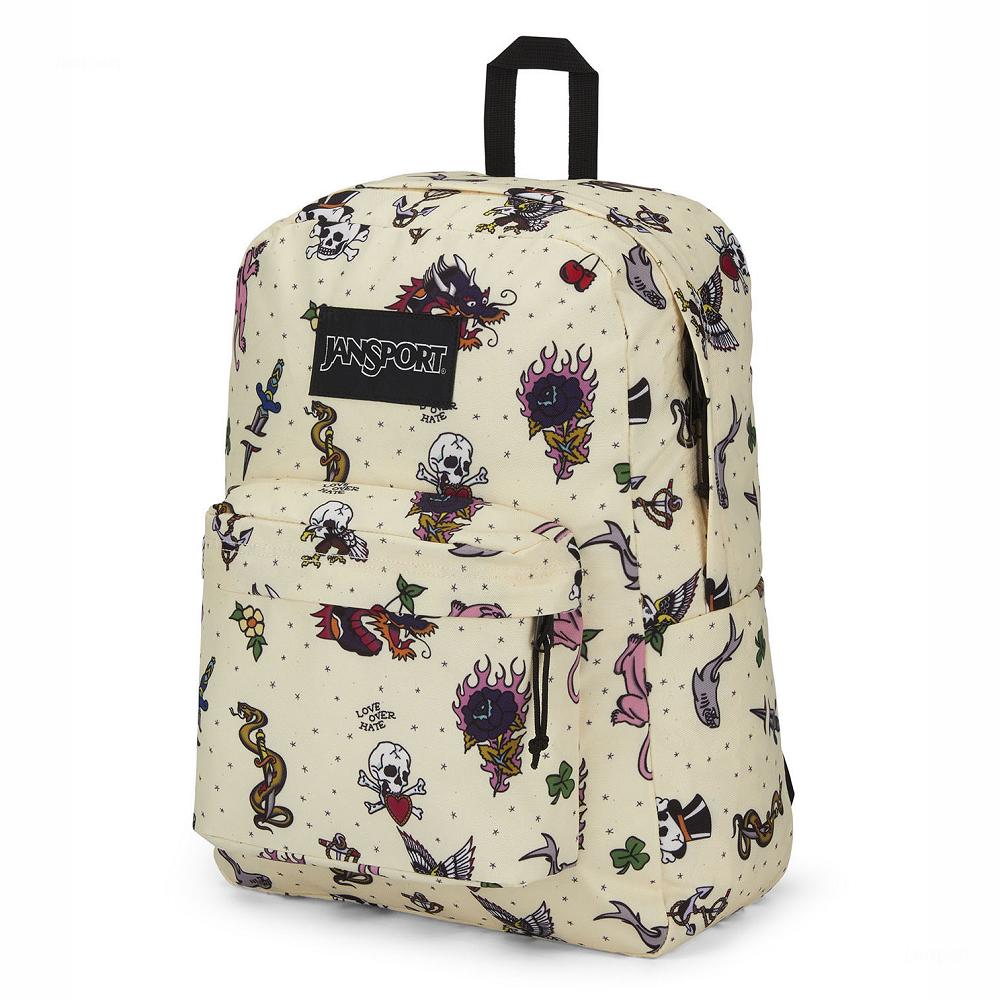 Mochila Para Laptop JanSport SuperBreak® Plus Beige | EC_JS485