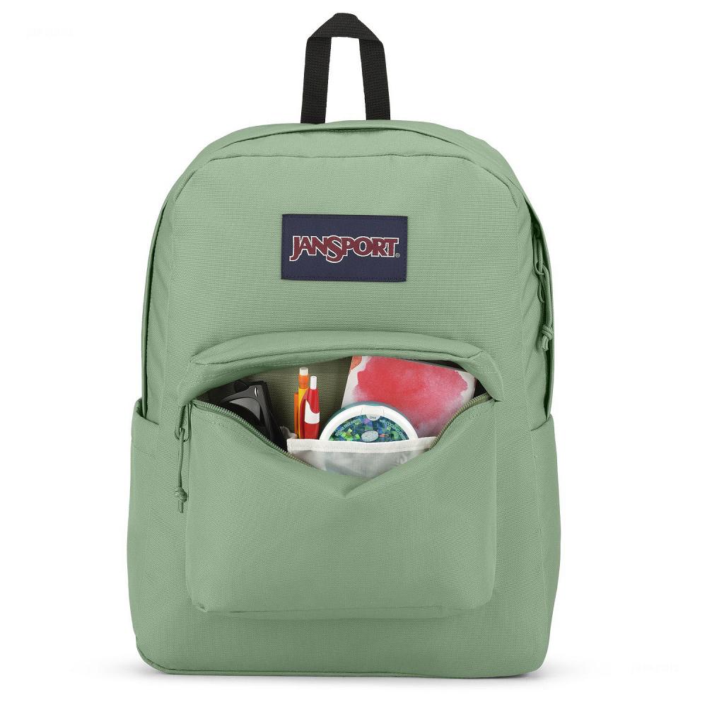 Mochila Para Laptop JanSport SuperBreak® Plus Verde | EC_JS585