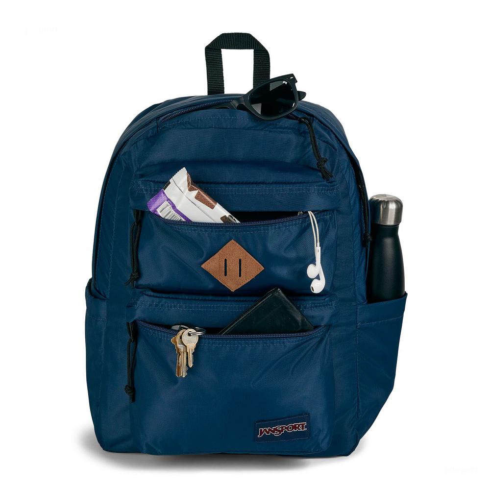 Mochilas Escolares JanSport Double Break Azul Marino | EC_JS084