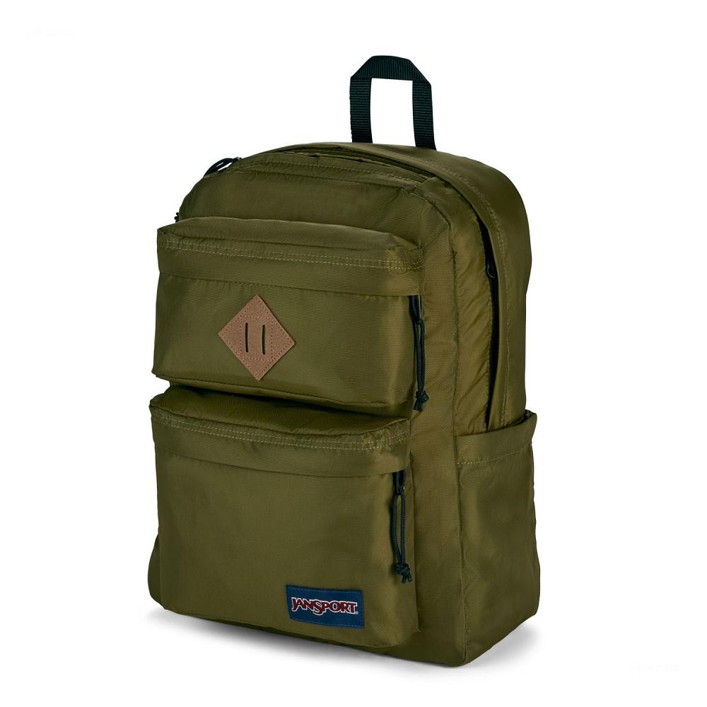 Mochilas Escolares JanSport Double Break Verde Oliva | EC_JS414