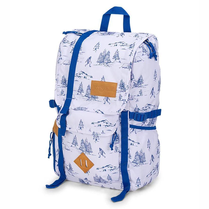 Mochilas Escolares JanSport Hatchet Blancas Azules | EC_JS124