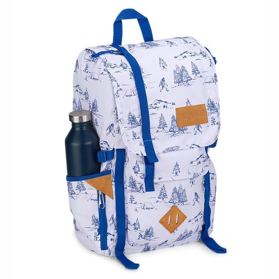 Mochilas Escolares JanSport Hatchet Blancas Azules | EC_JS124