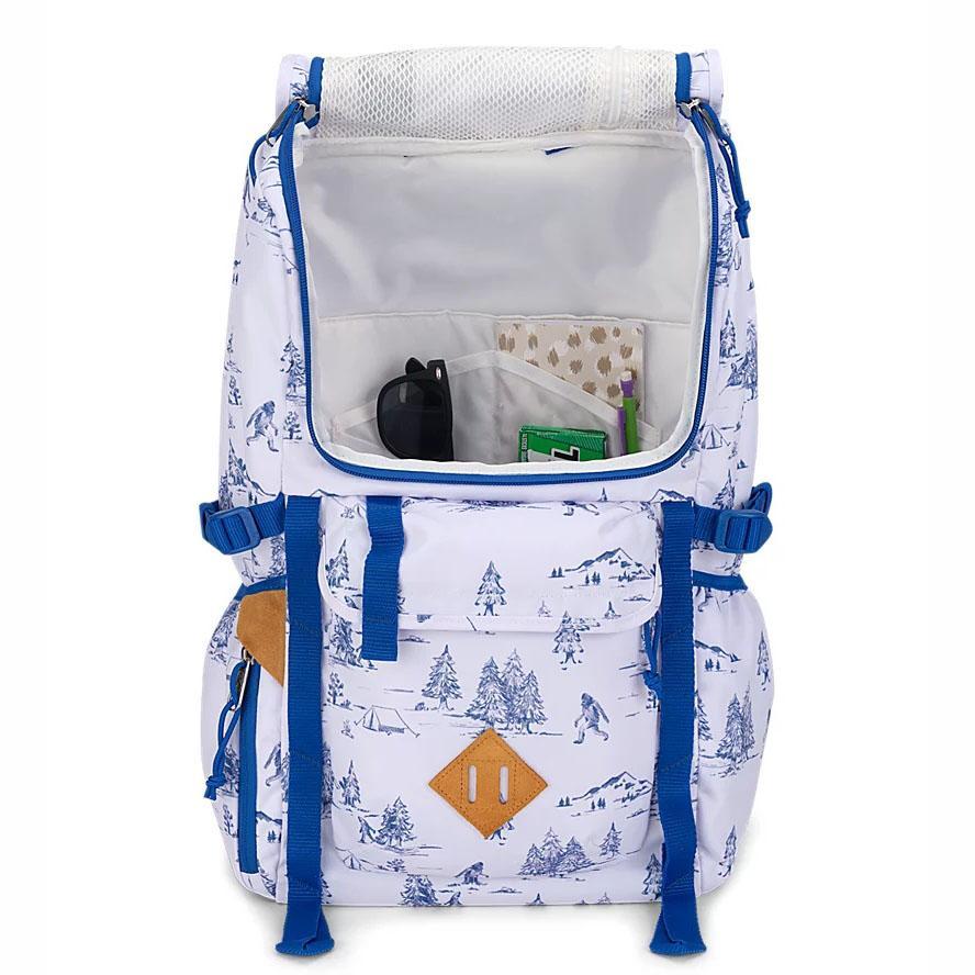 Mochilas Escolares JanSport Hatchet Blancas Azules | EC_JS124